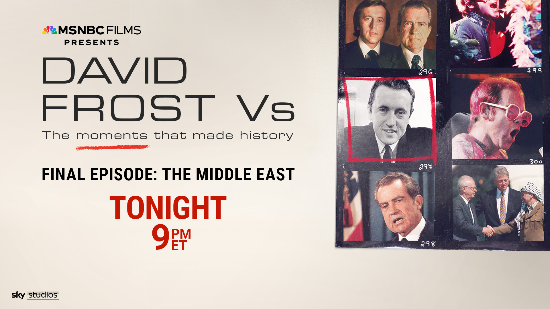 Graphic promoting MSNBC Films' ''David Frost Vs.''