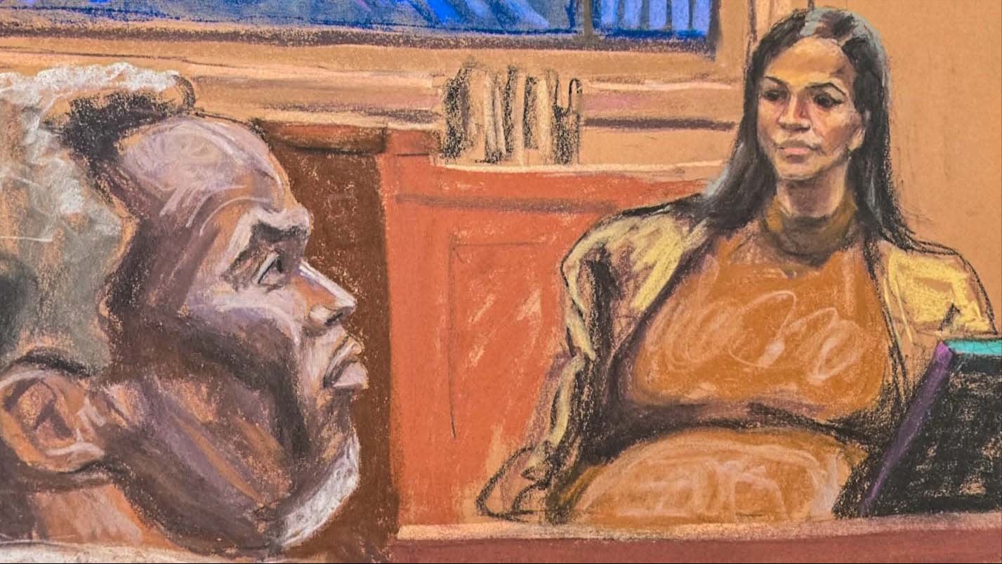 A courtroom sketch