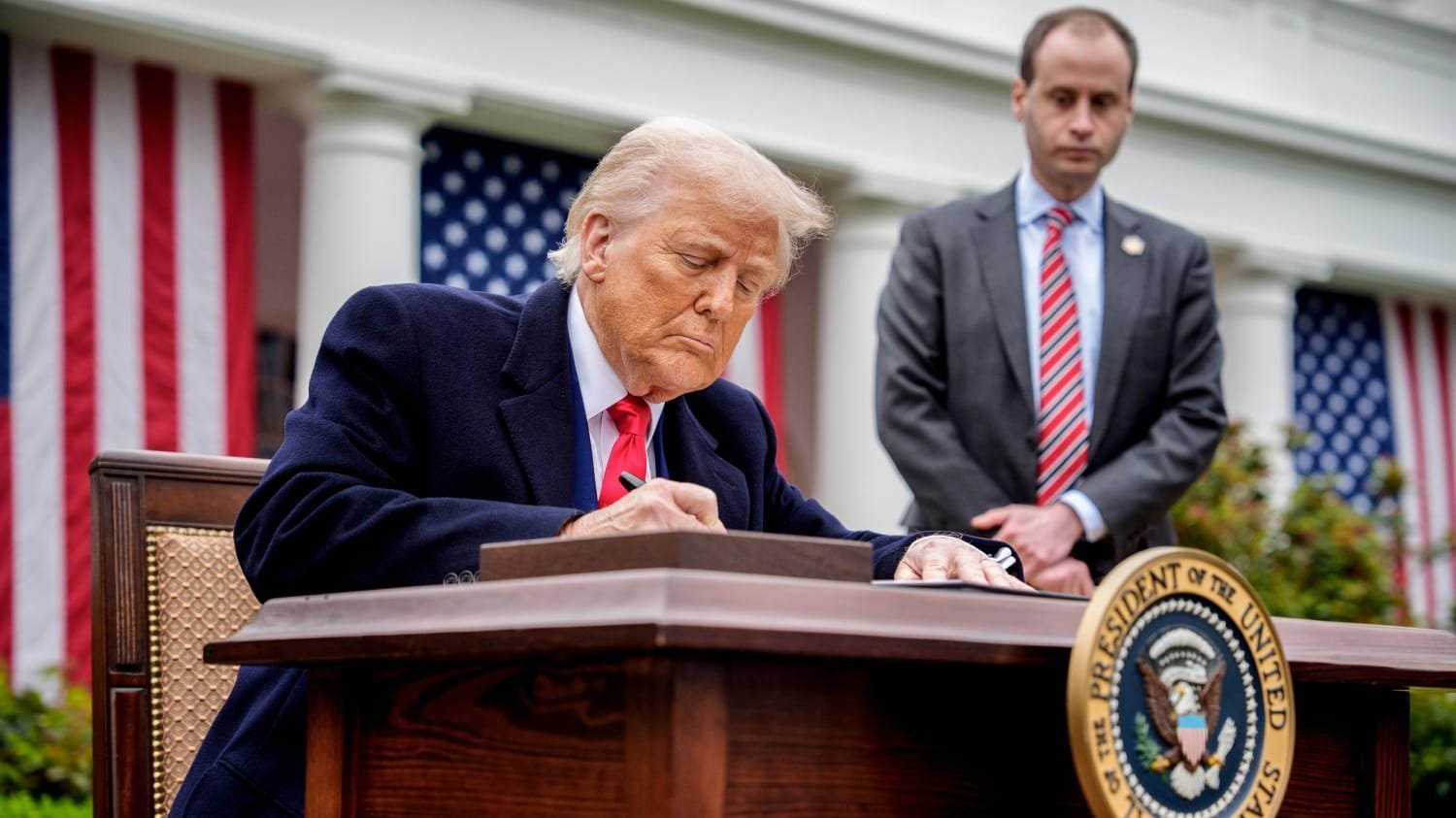 A photo of Trump