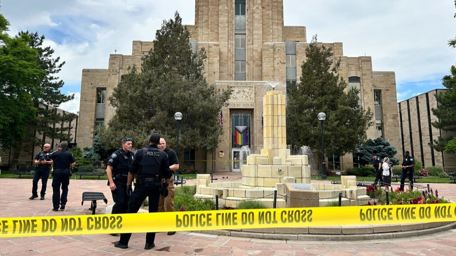 Crime scene in Boulder, Colorado