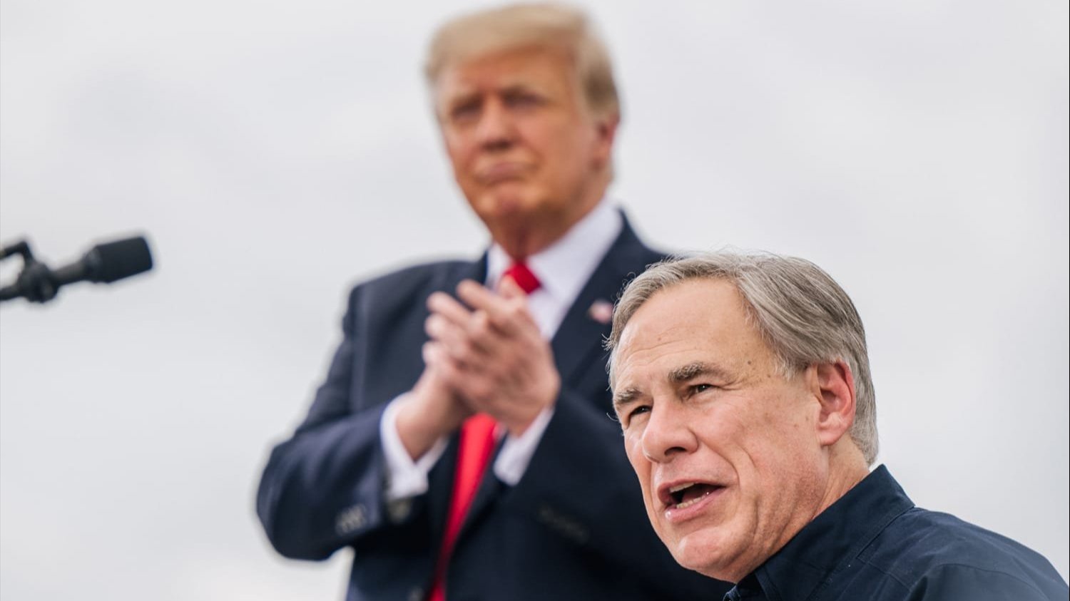 President Donald Trump and Gov. Greg Abbott