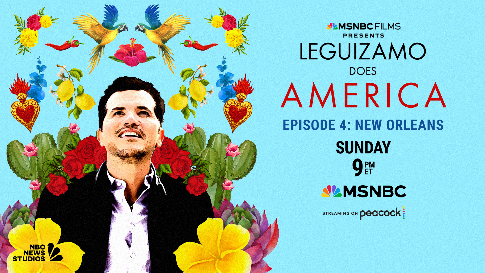 Graphic promoting Leguizamo Does America Episode 4