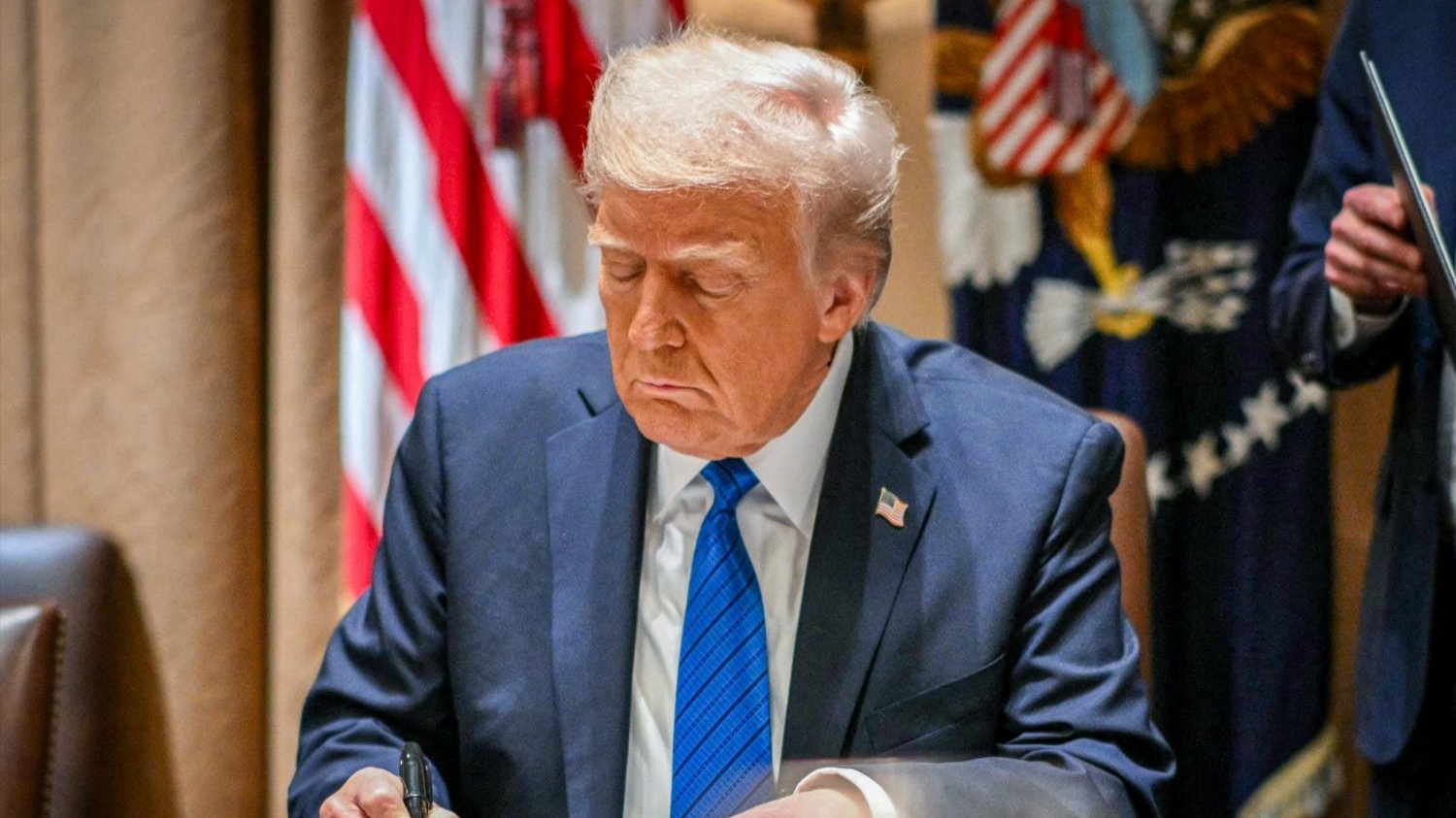A photo of Trump