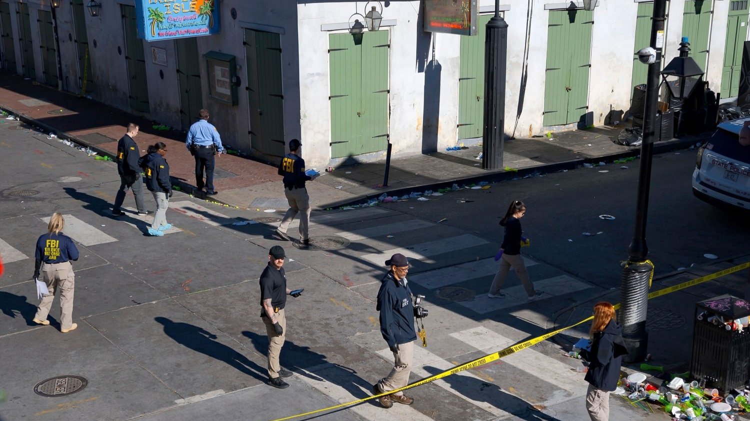 A photo of an investigation