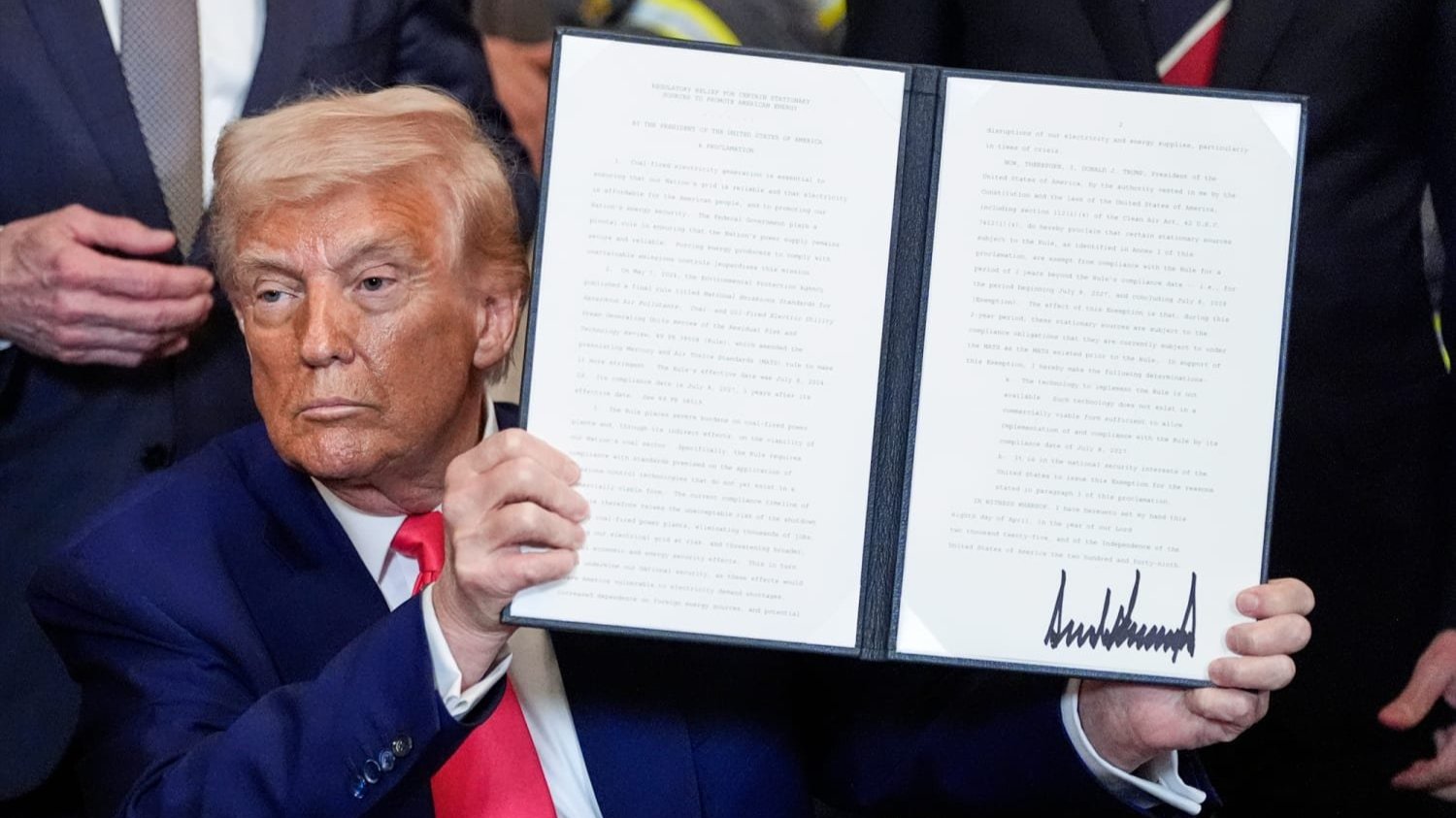A photo of Trump