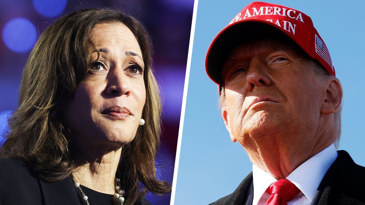 Former Vice President Kamala Harris and President Donald Trump