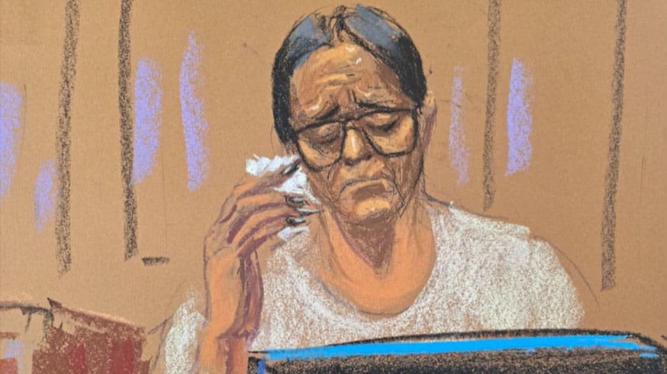 Courtroom sketch of Capricorn Clark 