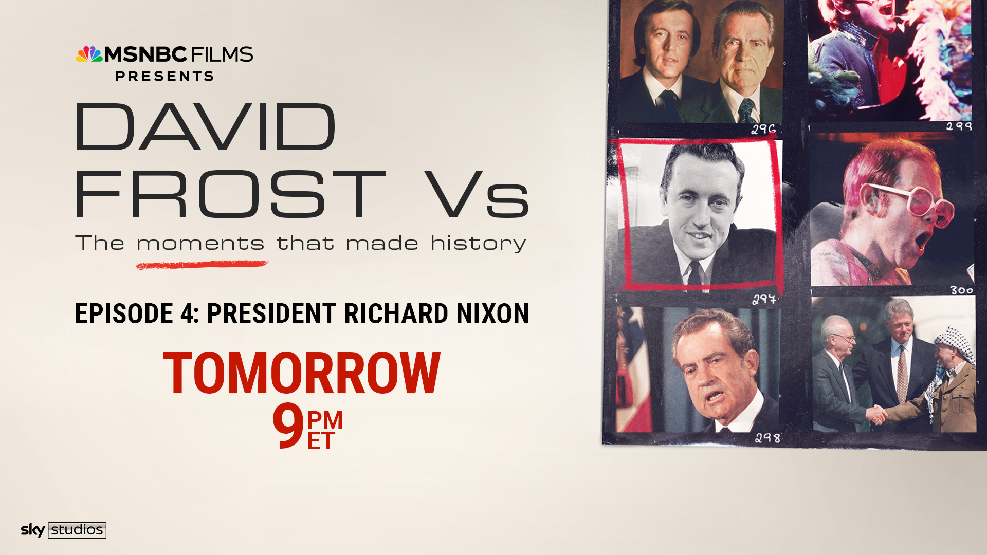 Graphic promoting ''David Frost Vs.''