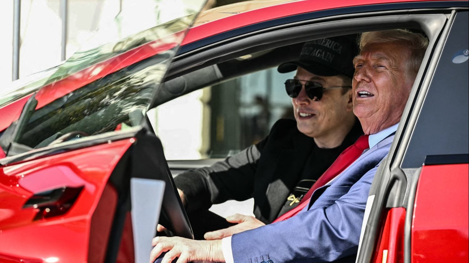 Donald Trump with Elon Musk.