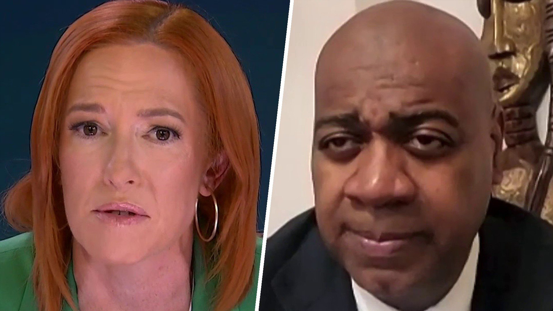 Jen Psaki and Mayor Ras Baraka.