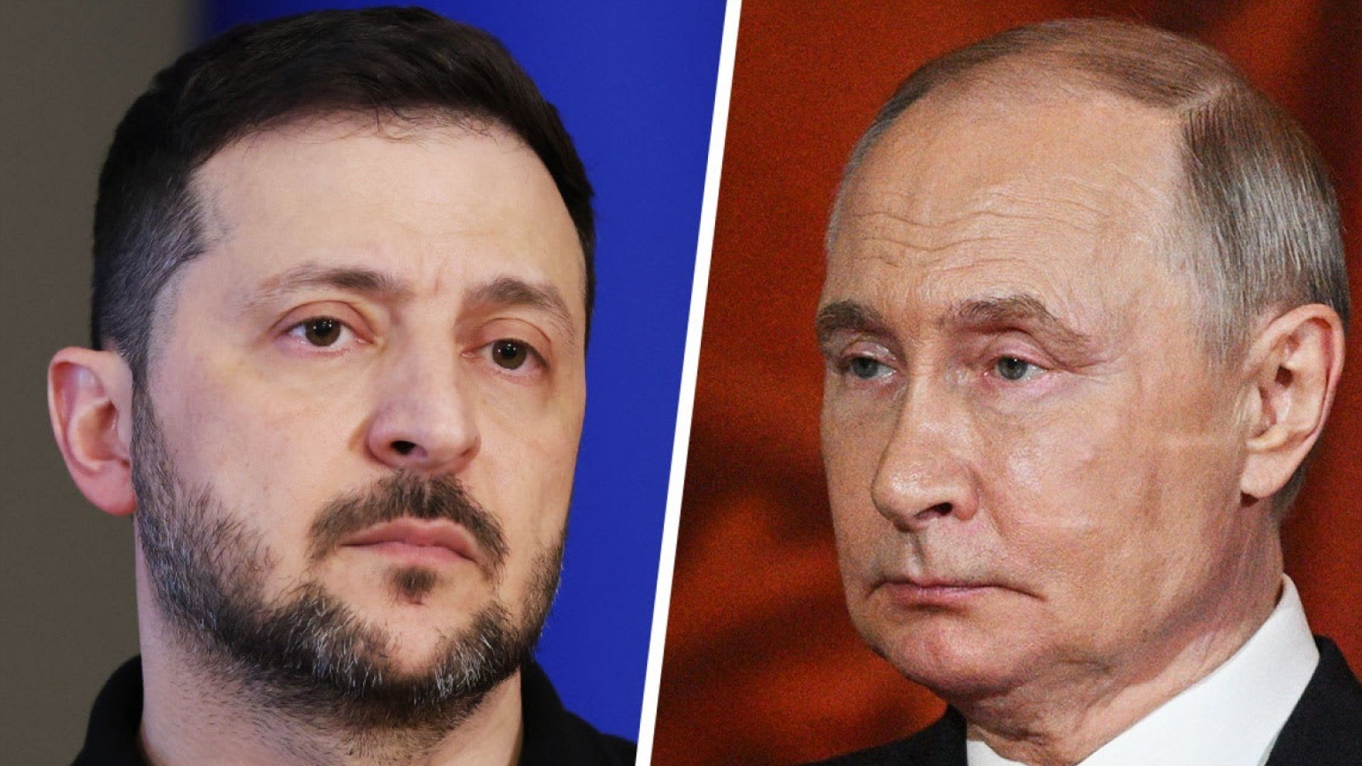 Volodymyr Zelensky and Vladimir Putin 