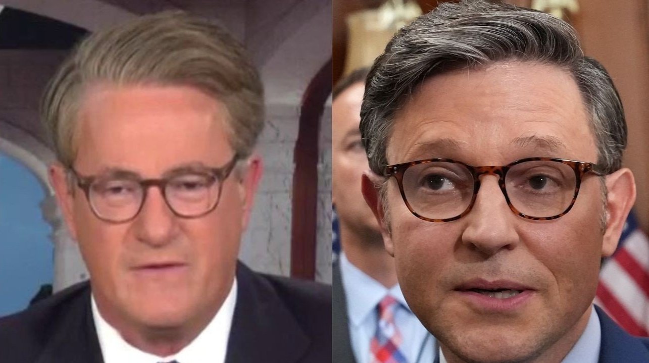 Donald Trump, Joe Scarborough and Speaker Mike Johnson