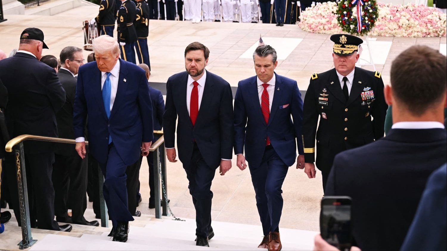 Donald Trump, JD Vance and Pete Hegseth