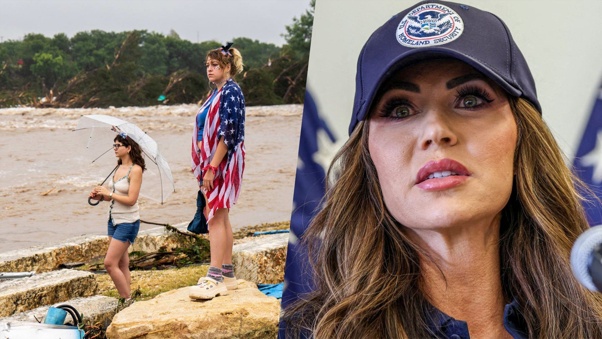 Texas flood and Secretary Kristi Noem