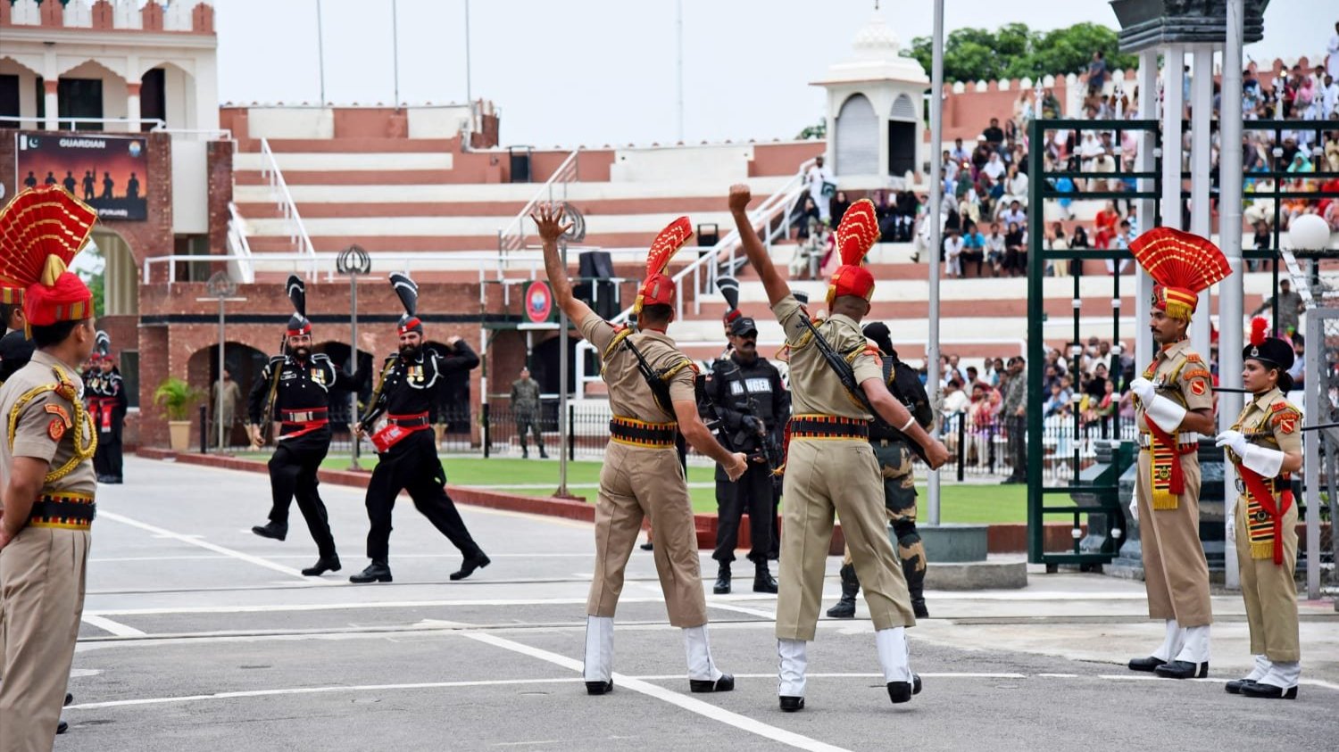 Attari Wagah border.
