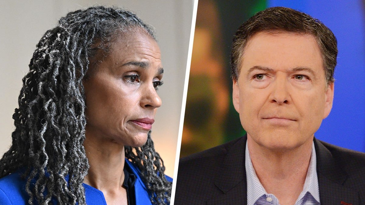 A photo composite of Wiley and Comey