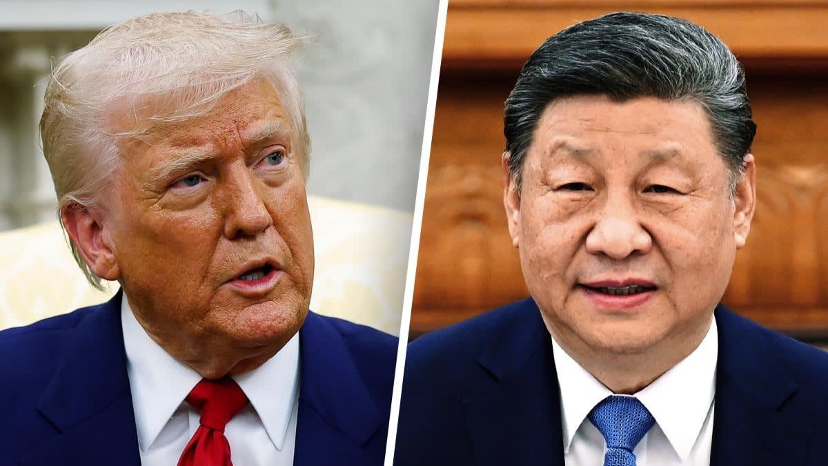 A photo of Trump and Xi Jinping