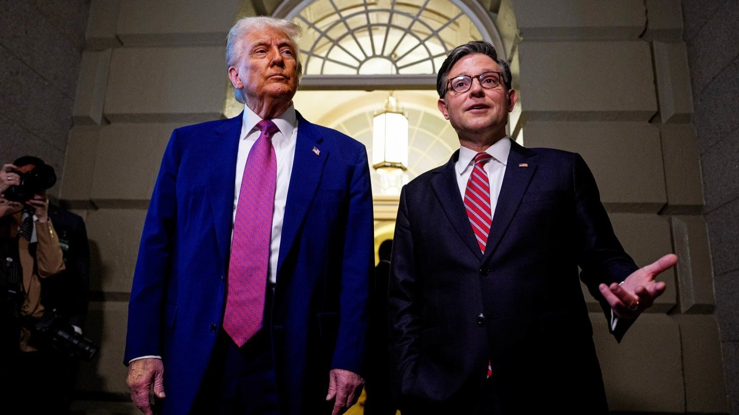 Donald Trump and Mike Johnson