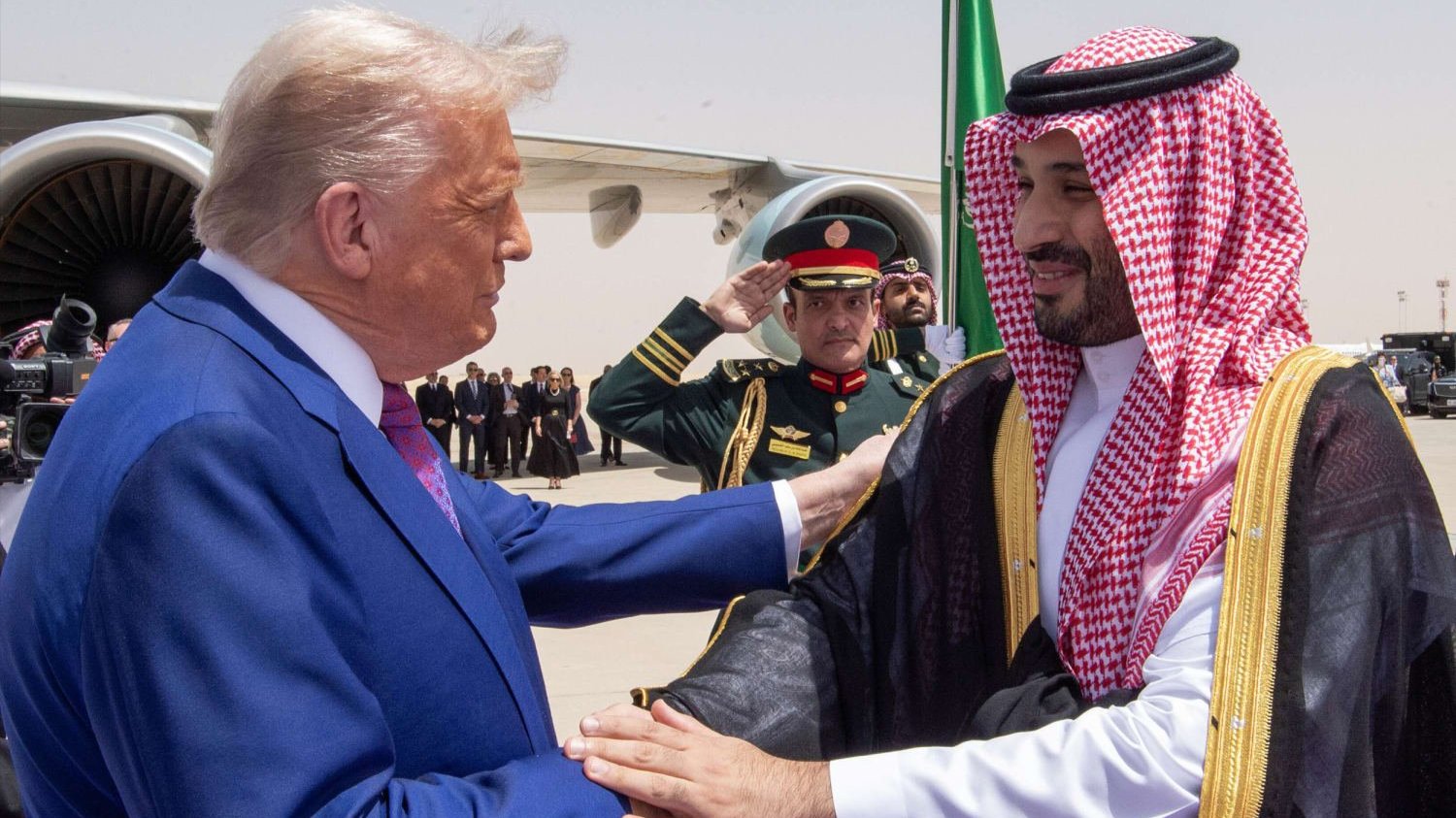 Trump greets Mohammed bin Salman