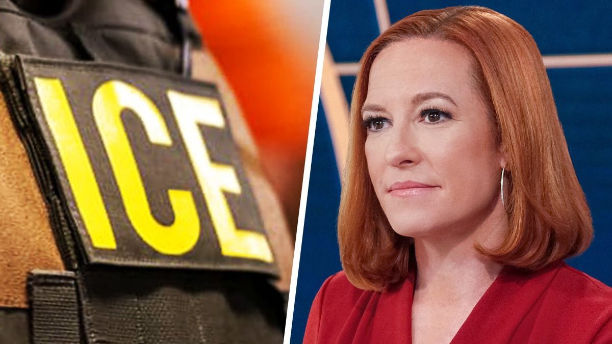 ICE uniform and Jen Psaki
