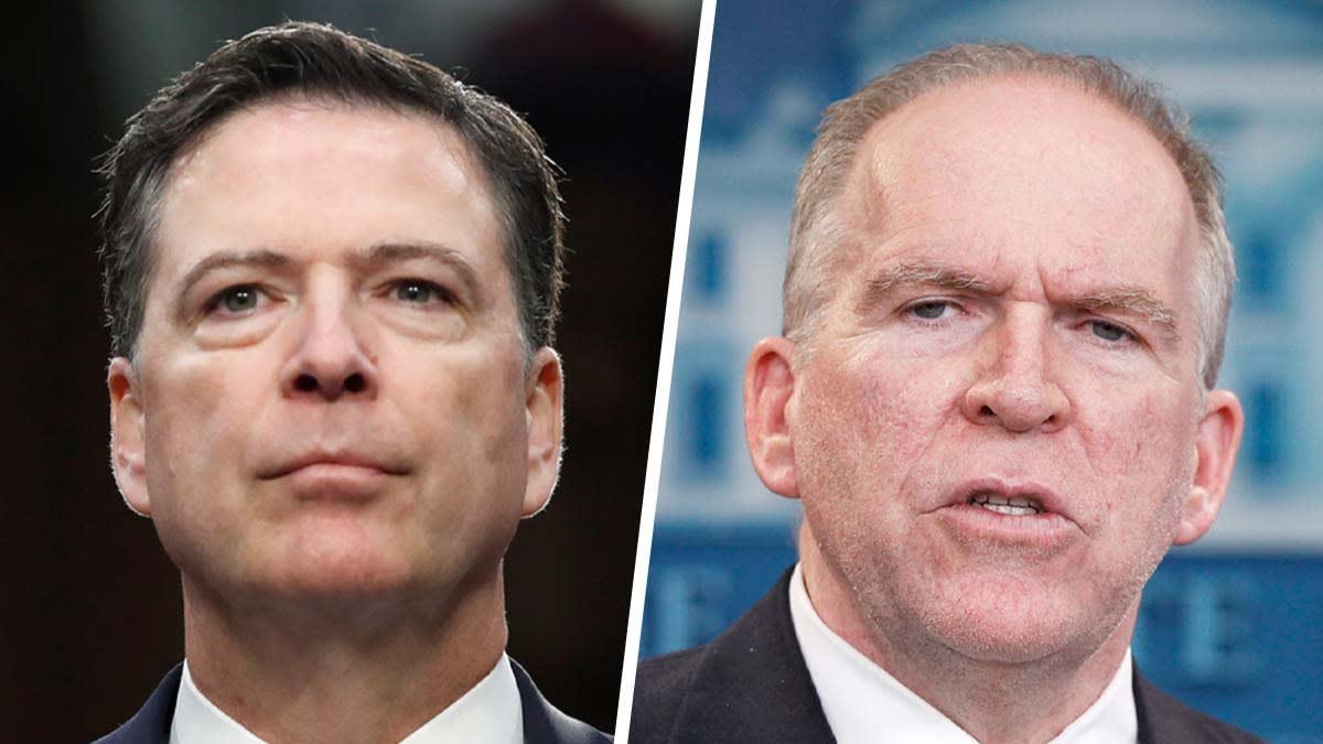 Composite of James Comey and John Brennan 
