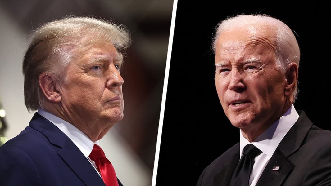 President Trump and former President Biden.