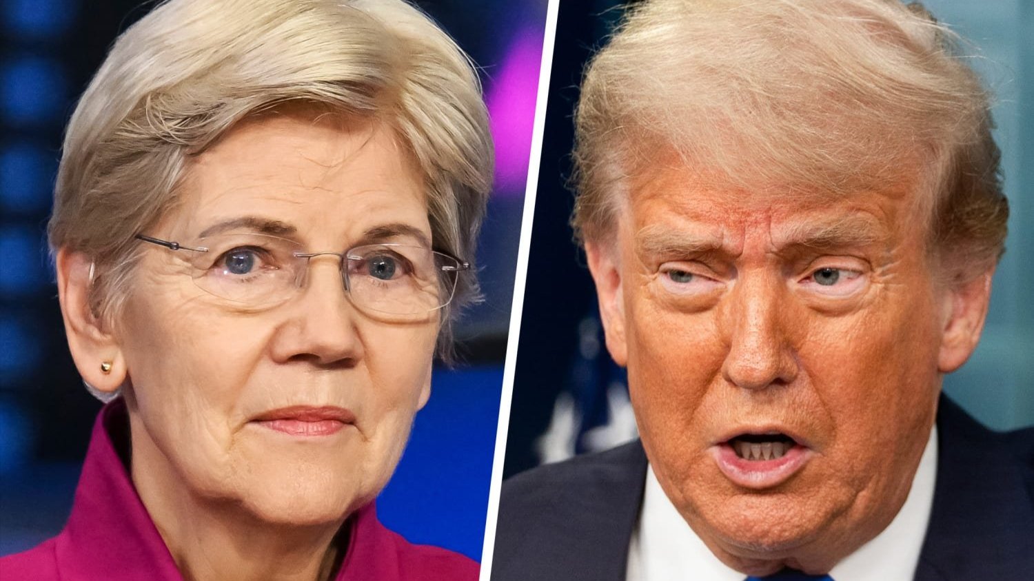 Sen. Elizabeth Warren / President Trump