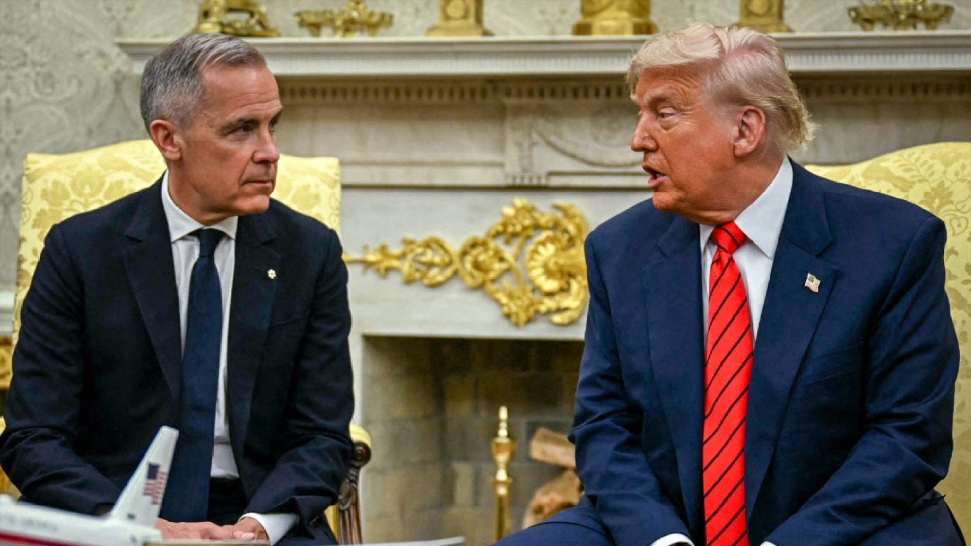 Mark Carney and Donald Trump