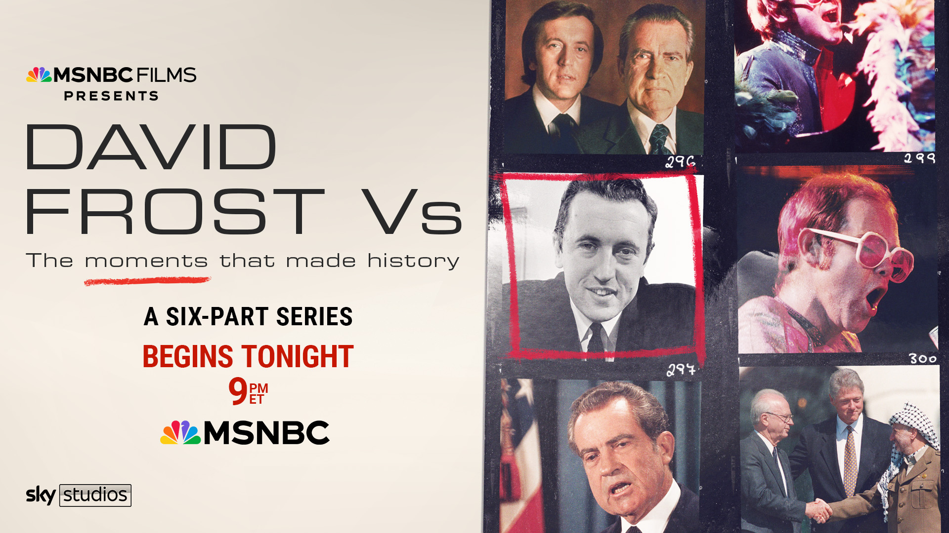 Graphic promoting MSNBC Films' ''David Frost Vs.''