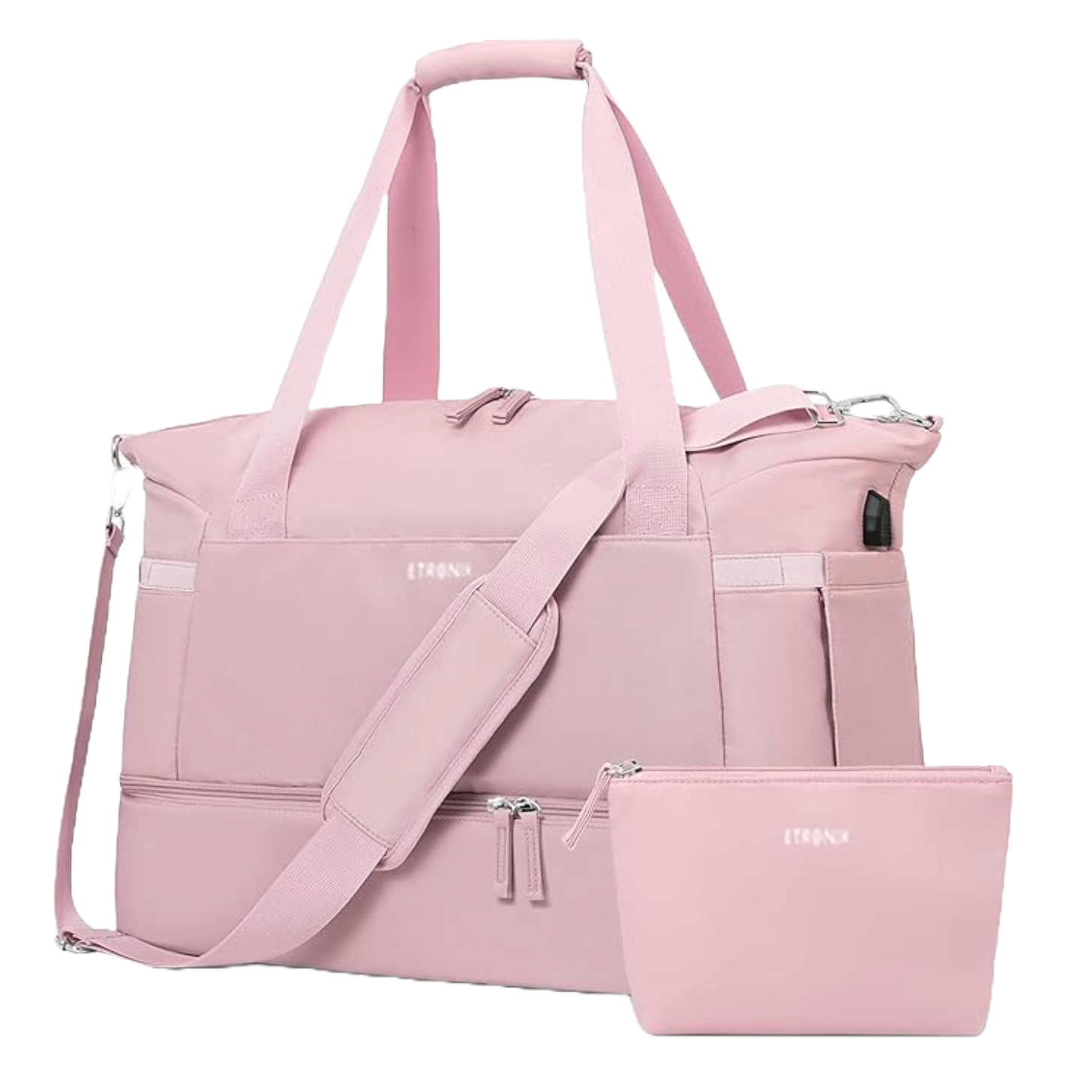 Etronik Gym Bag with Shoe Compartment