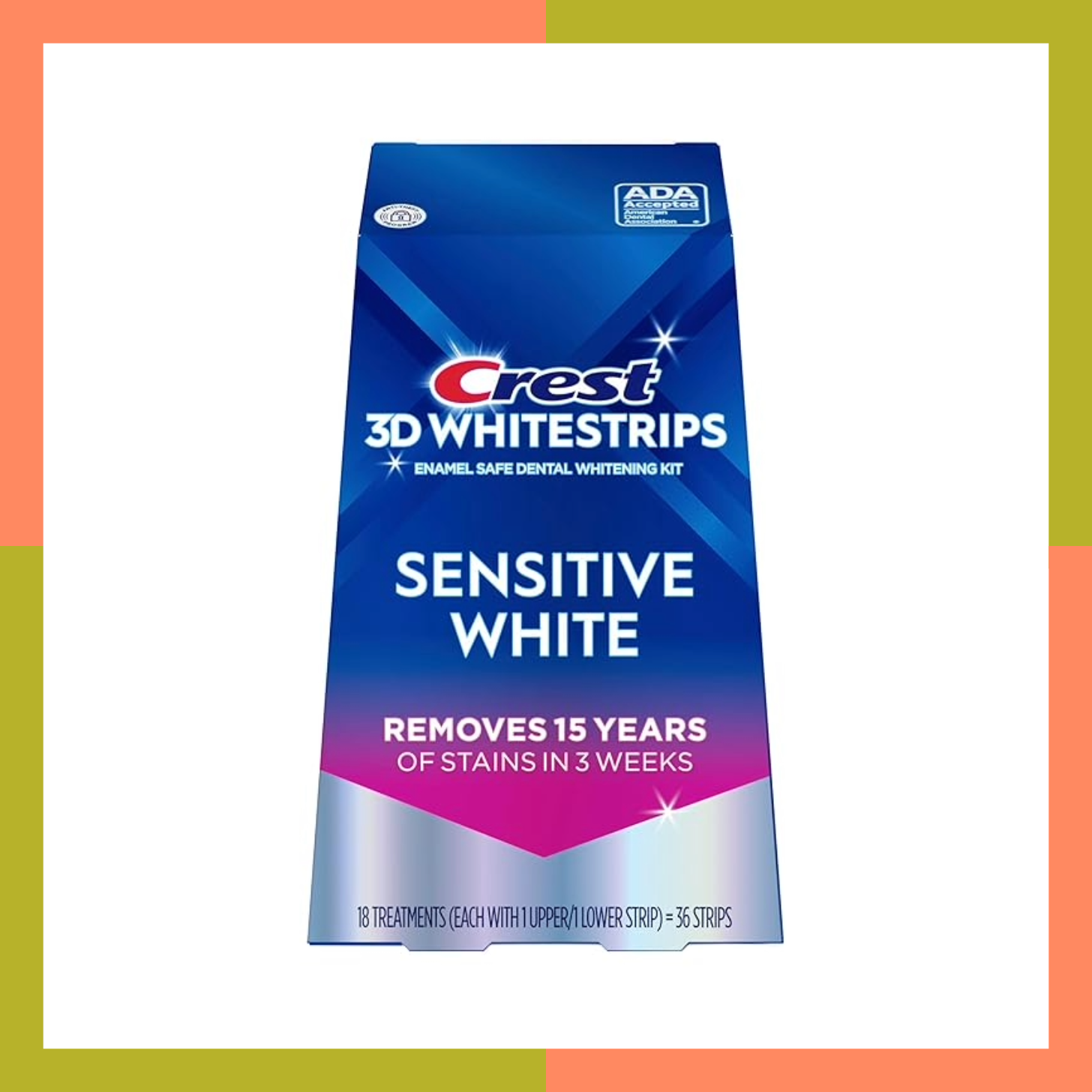 Crest 3D Whitestrips Sensitive Teeth Whitening Kit