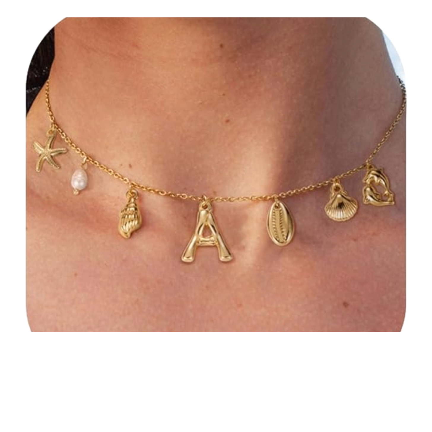 Kohota Gold Initial Necklace
