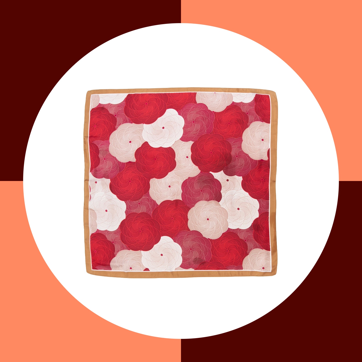 Full Tilt Floral Print Satin Scarf