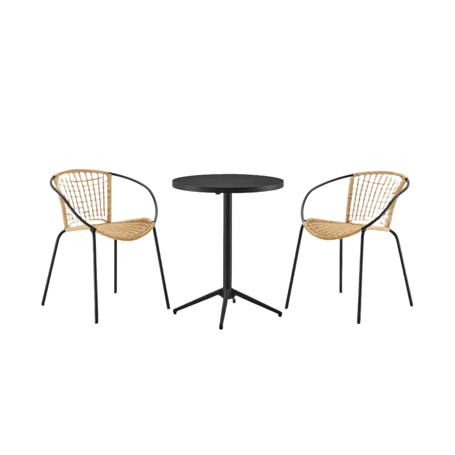 Castlery Bistro Round Foldable Table With Como Chairs Set