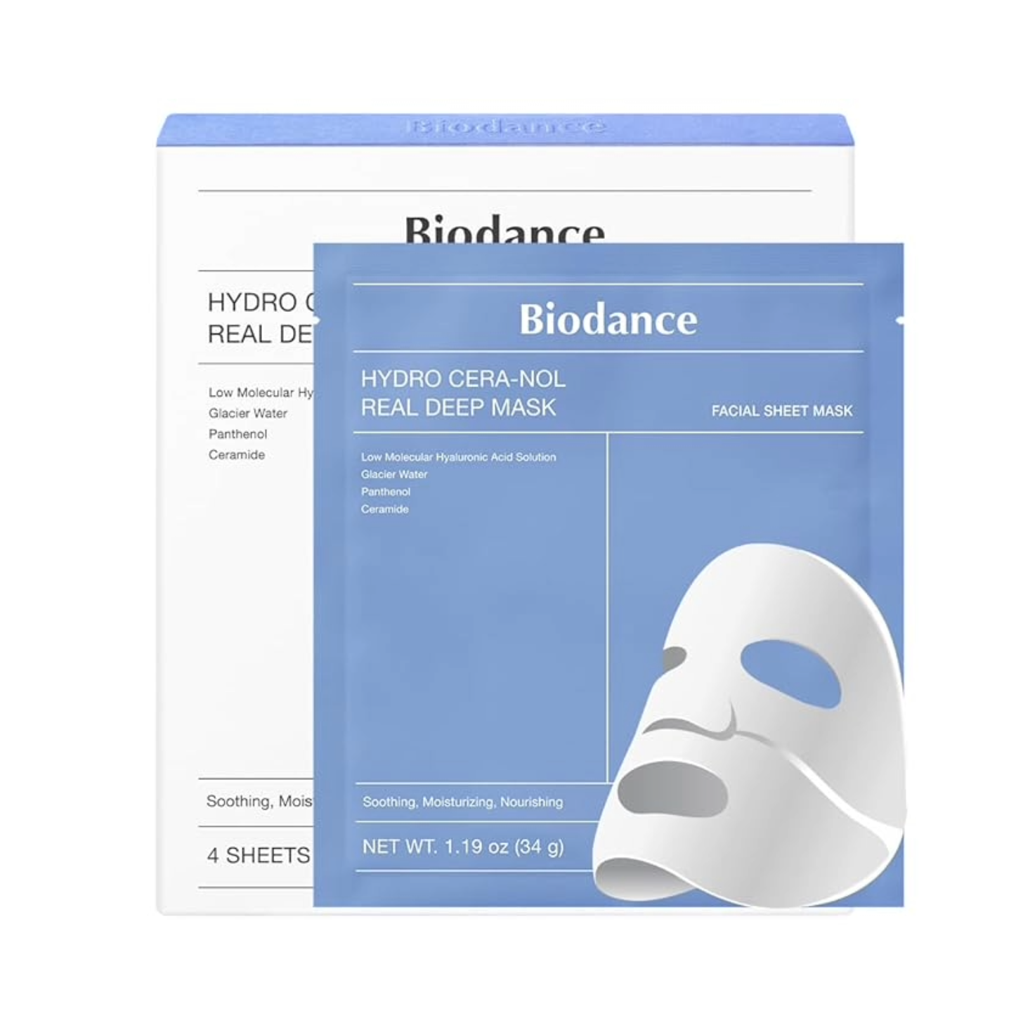Biodance Hydro Cera-nol Real Deep Mask, 4 Pack