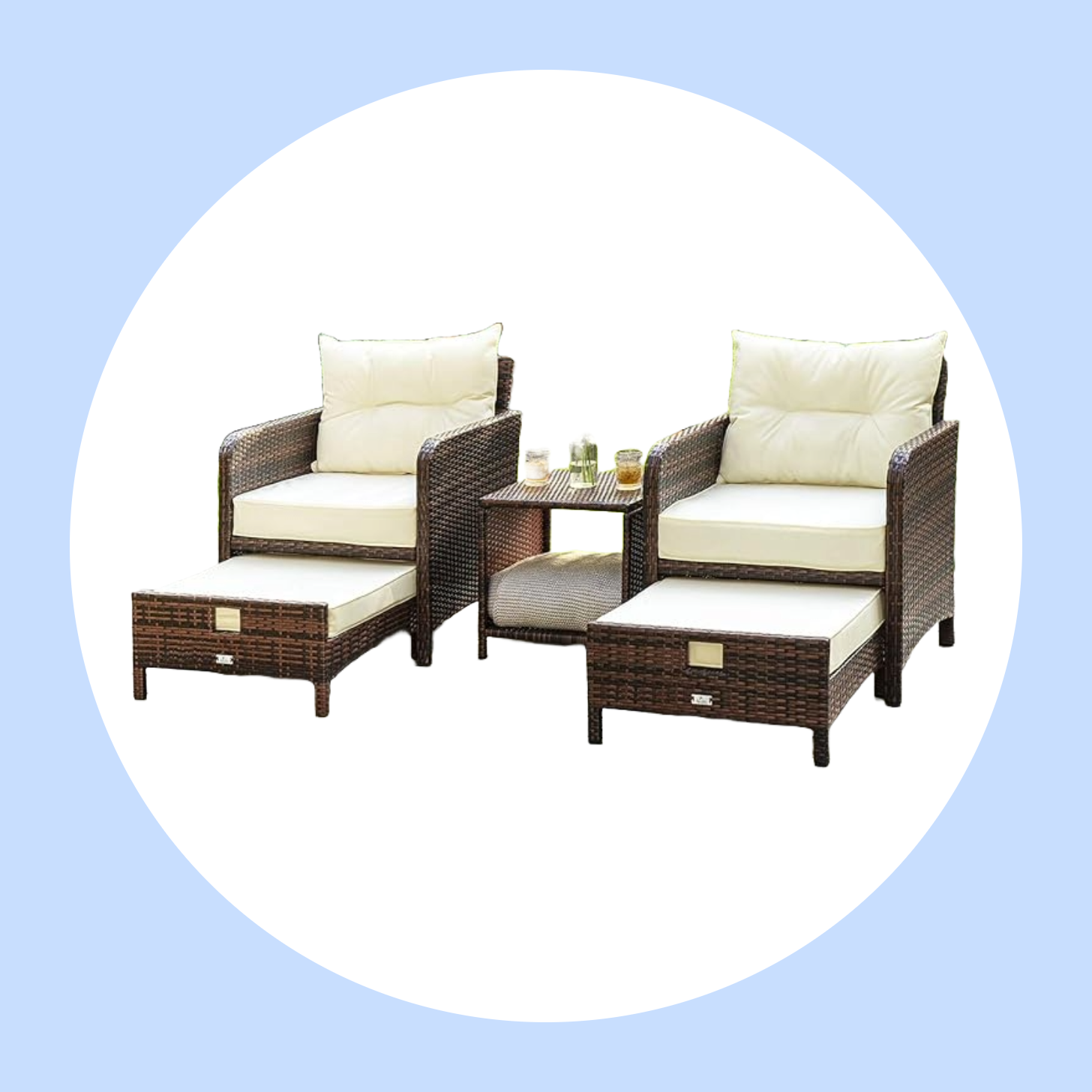 Pamapic 5-Piece Patio Furniture Set