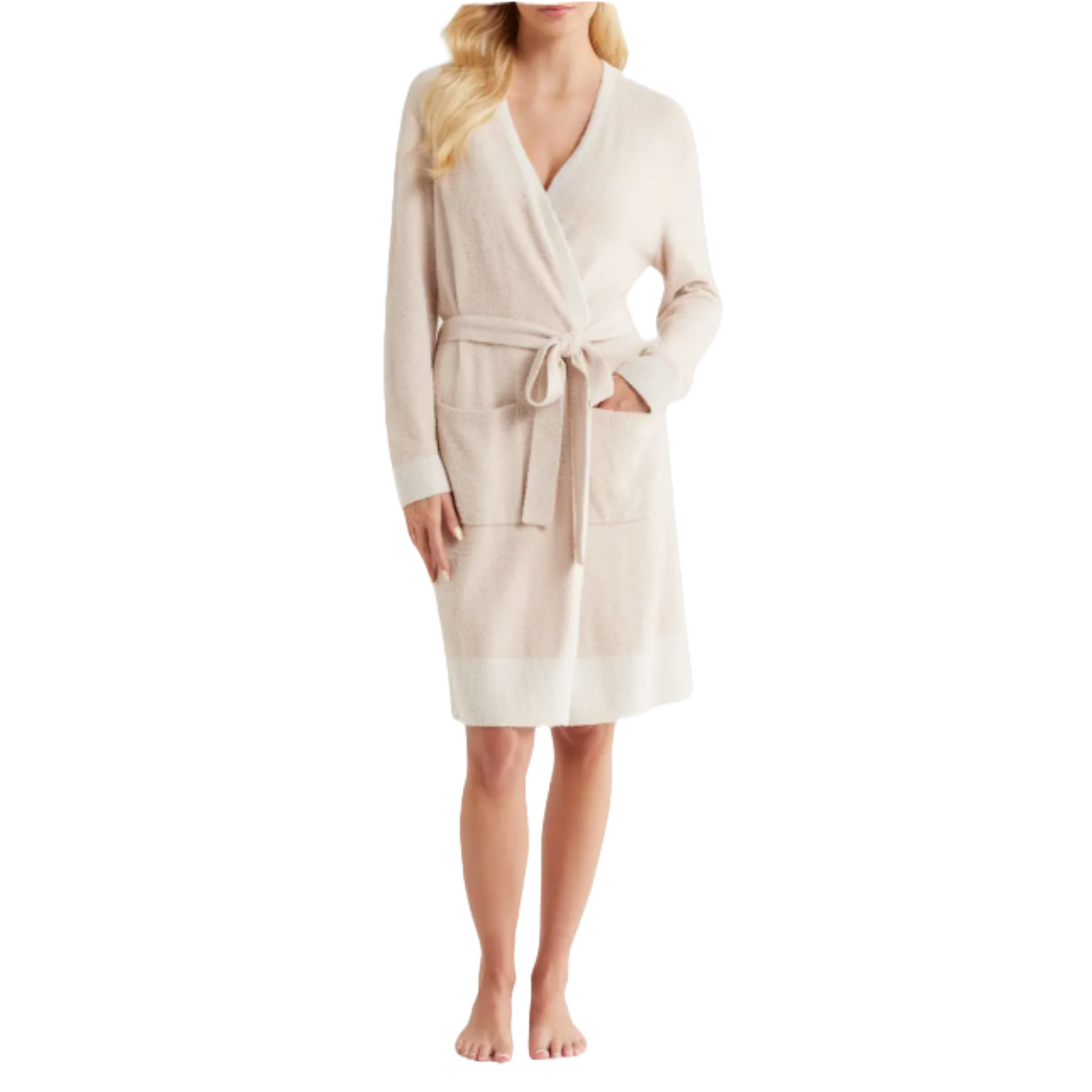 Barefoot Dreams CozyChic Lite Tonal Contrast Robe