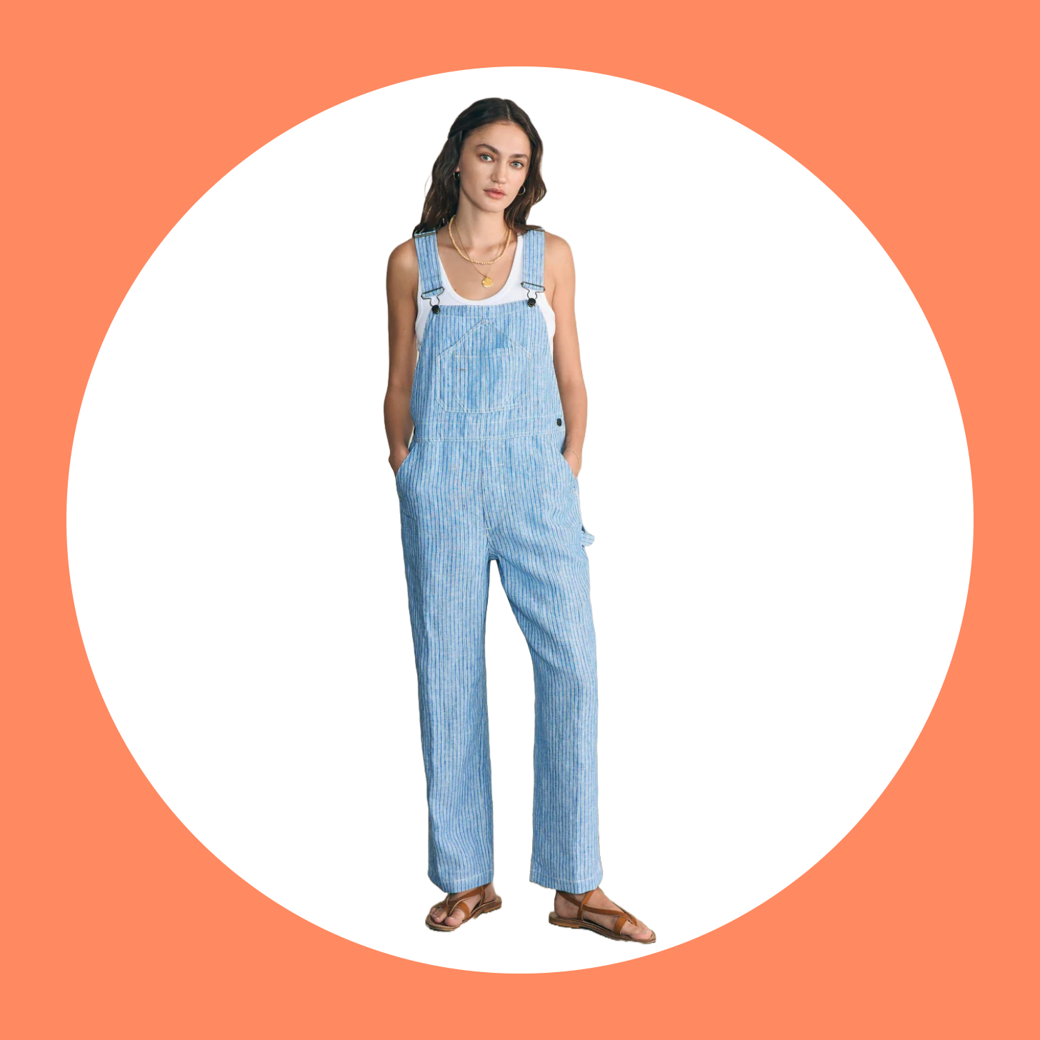 Faherty Linen Mechanic Overall