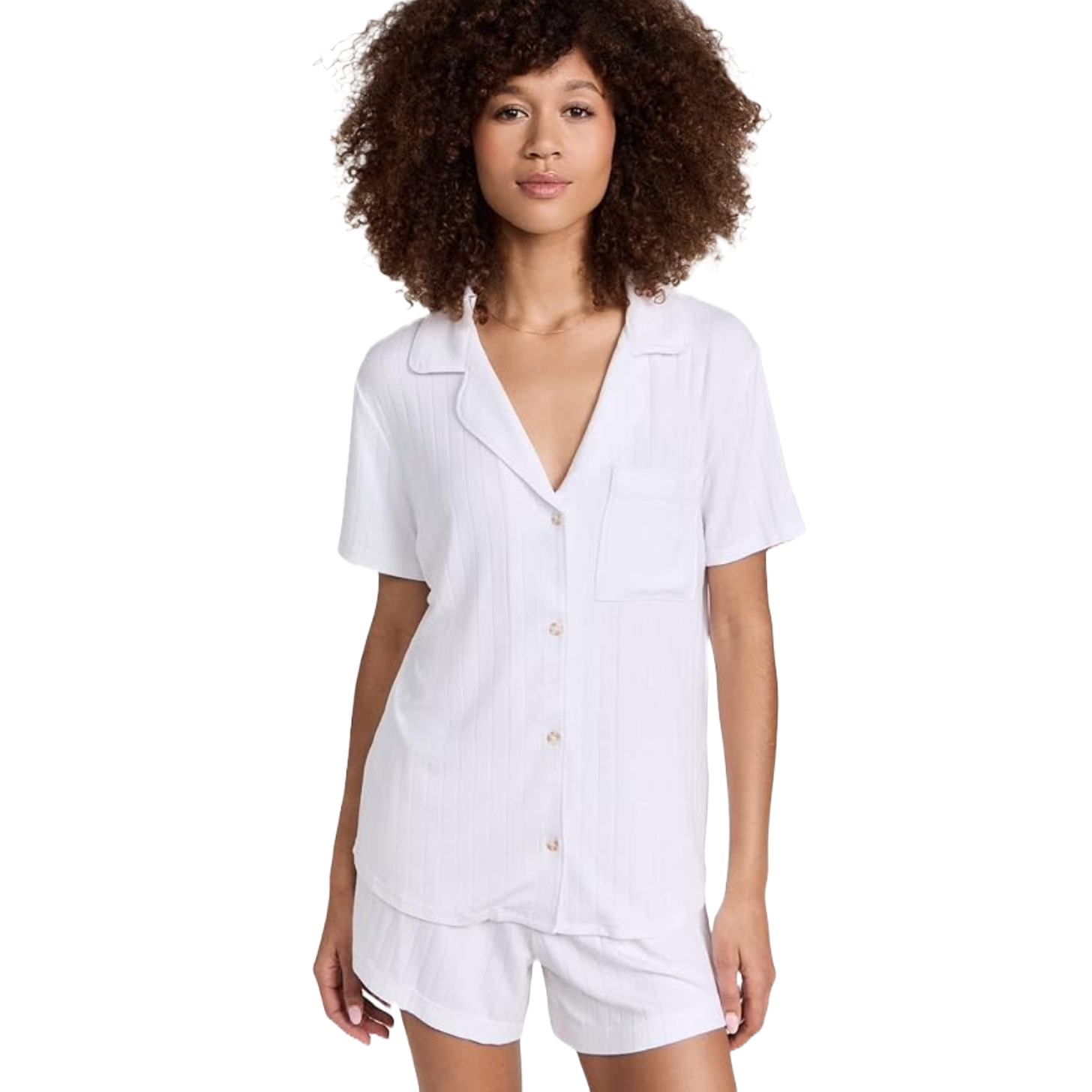 Eberjey Gisele Rib Relaxed Short PJ Set