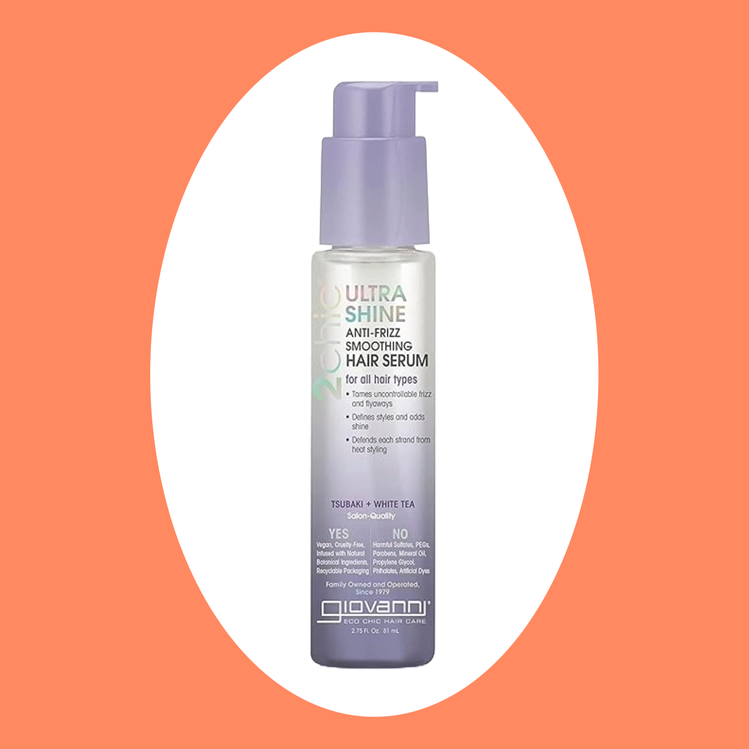 Giovanni 2chic Ultra-Shine Anti-Frizz Smoothing Hair Serum