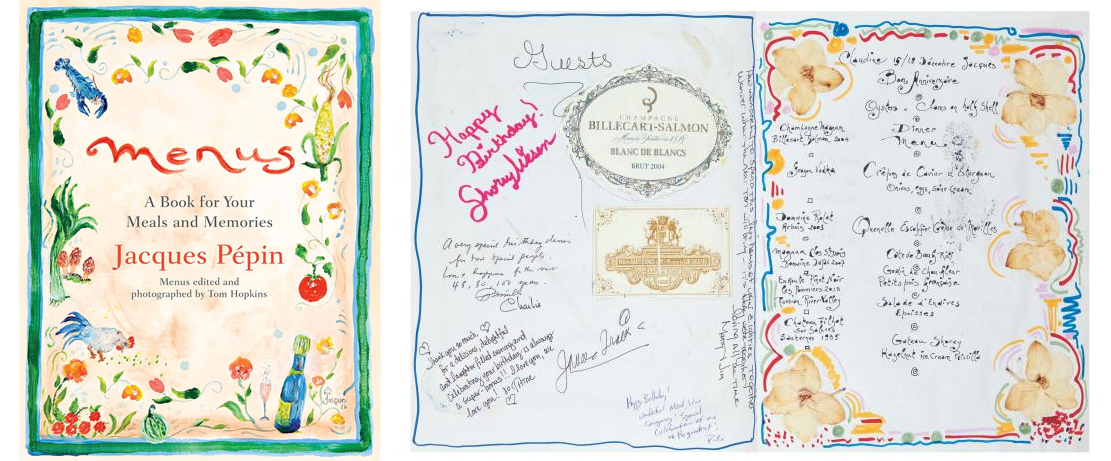 Colorful dinner party guestbook