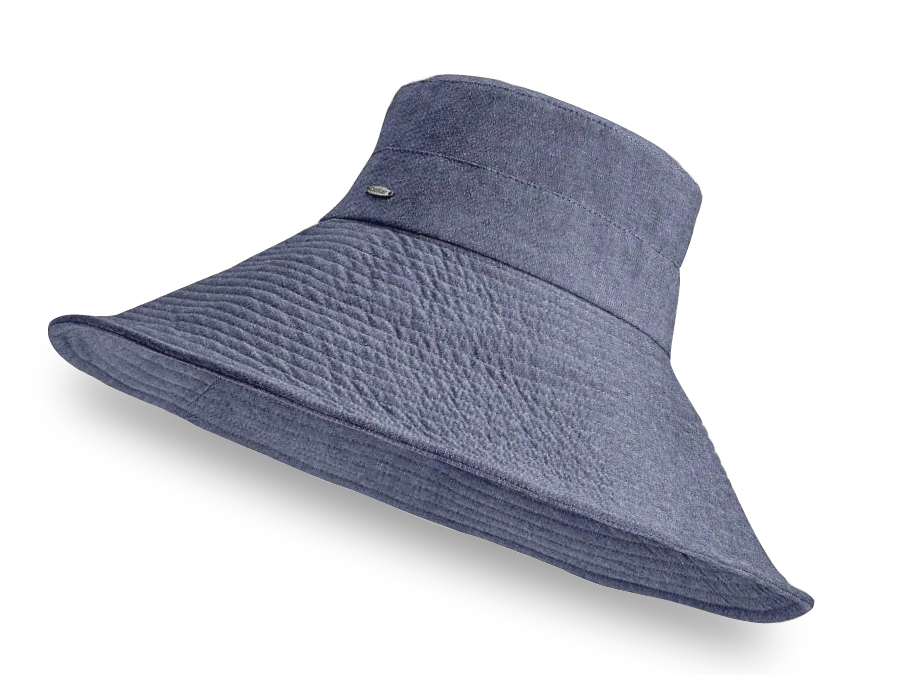 brittany beach chambray sun hat