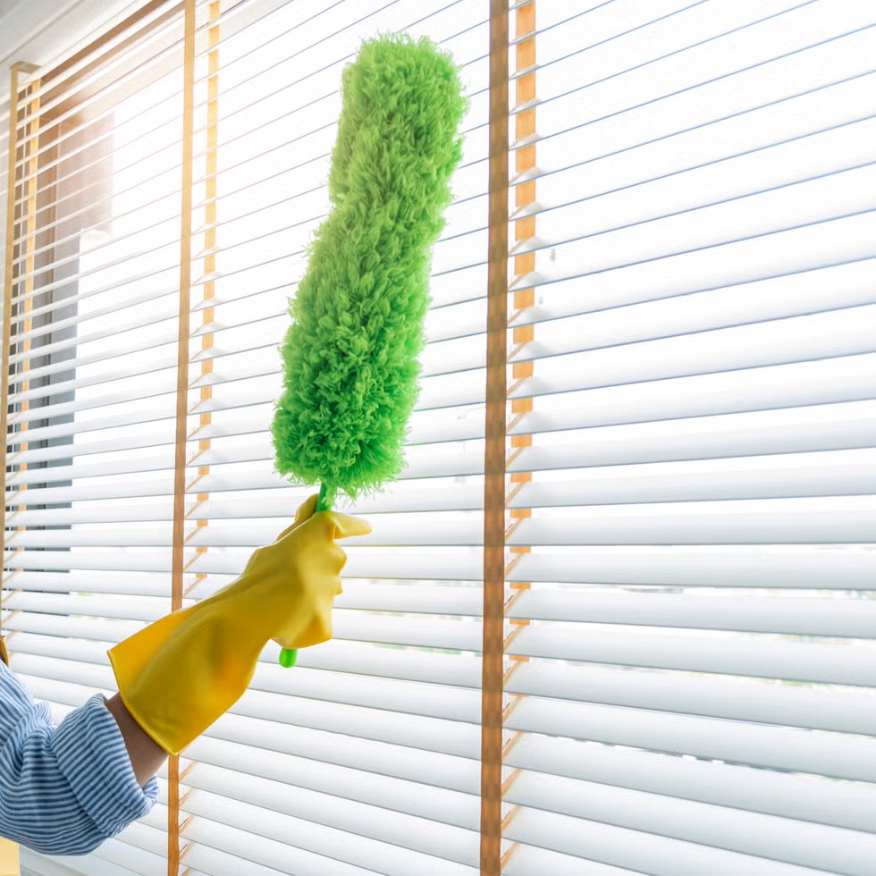dusting blinds