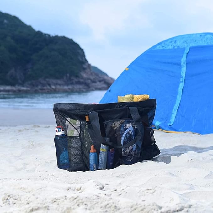 mesh beach bag