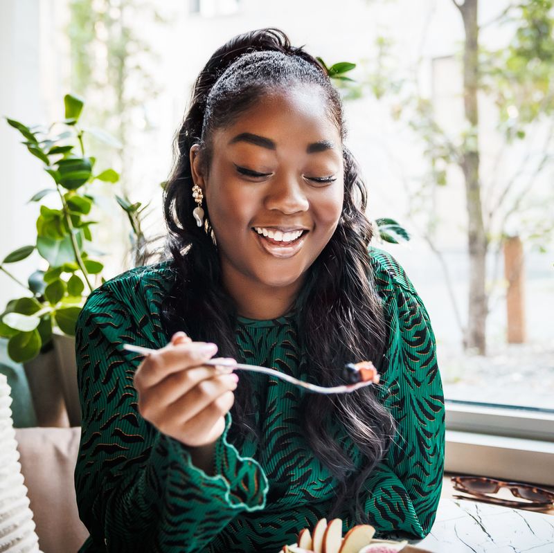 woman eating