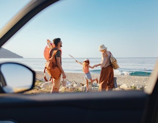 group of people on beach