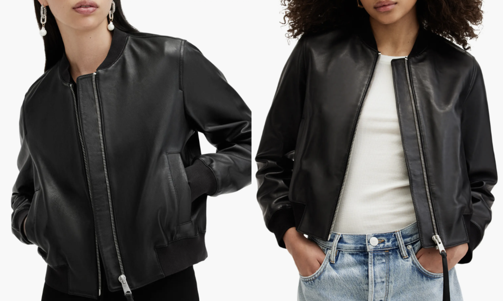 Orten Leather Bomber Jacket