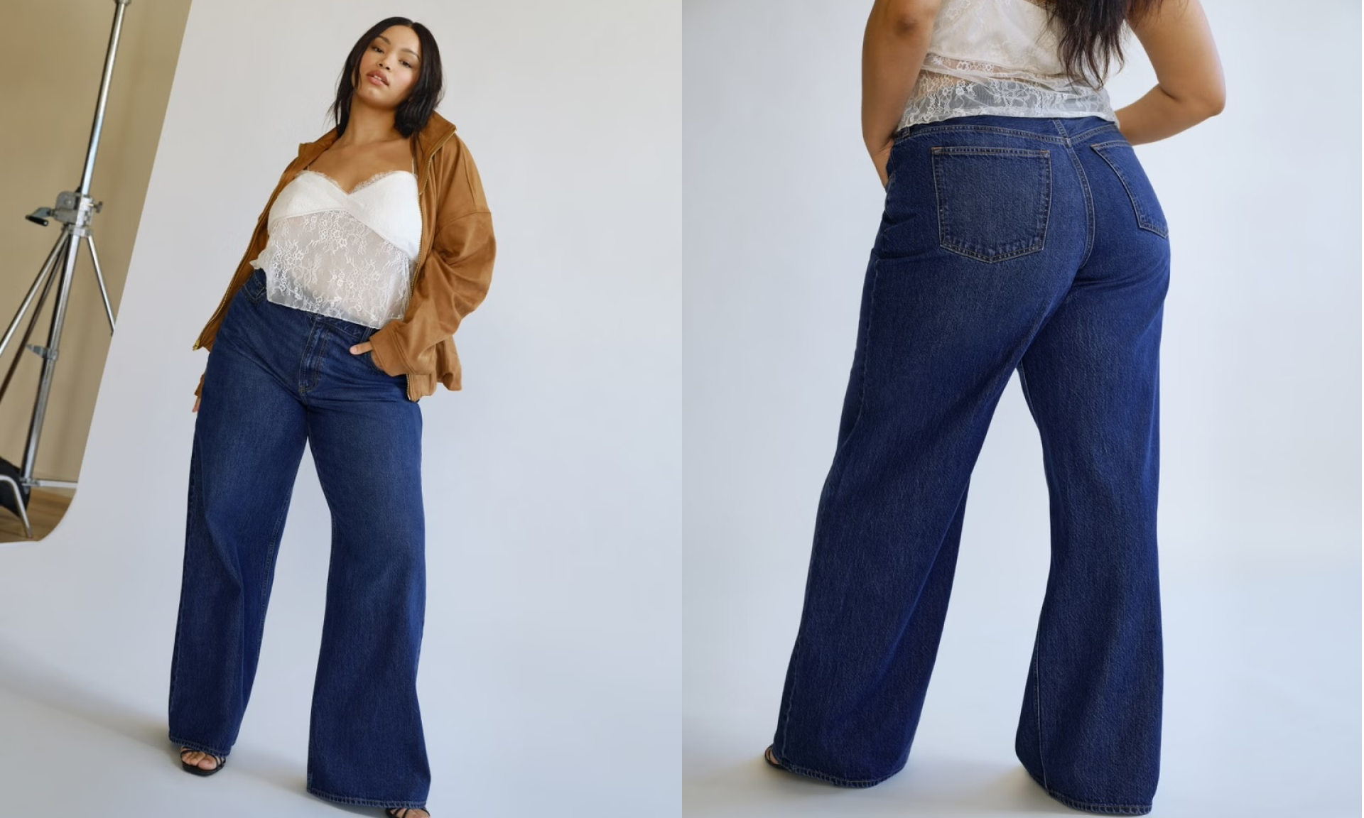 Curve Love High-Rise Wide-Leg Jean