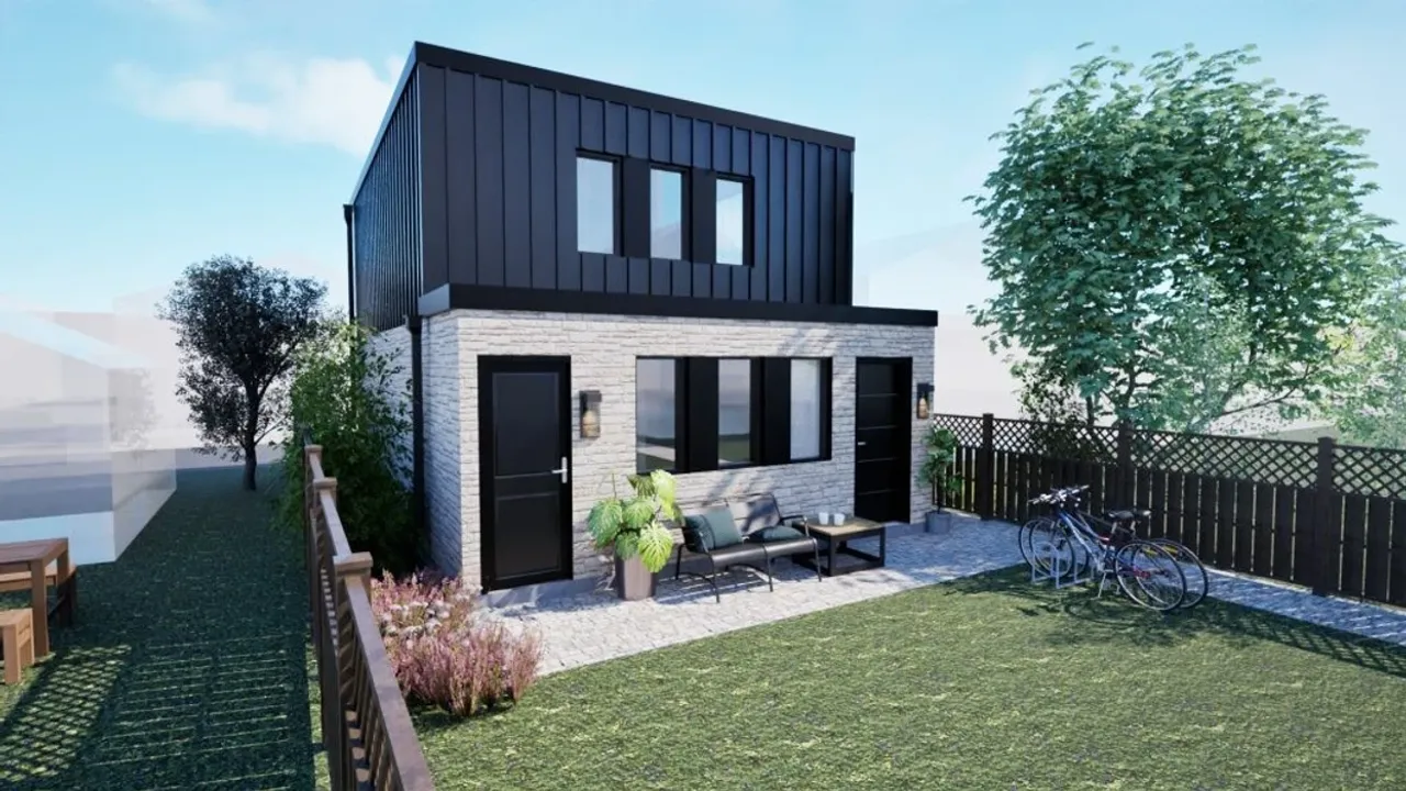 A rendering of one of the city's free, pre-approved garden suite designs. 