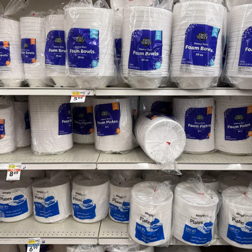 California banned polystyrene. So why is it still on store shelves?